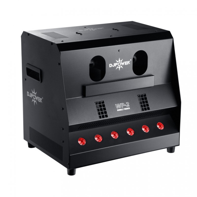 DJ Power WP-2 - Macchina Fumo bolle, 6 x 8 W RGBY LED.